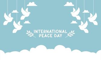 internationale dag van vrede vectorillustratie vector