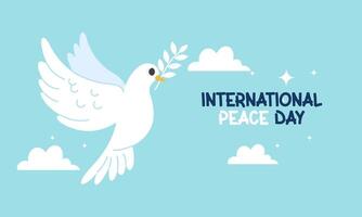 internationale dag van vrede vectorillustratie vector