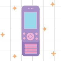 retro en wijnoogst telefoon vector