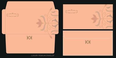 luxe premie envelop sjabloon ontwerp vector