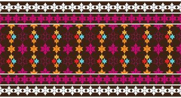 damast jakt etnisch traditioneel kleding stof textiel naadloos patroon decoratief sier- bloemen horizontaal stijl. gordijn, tapijt, behang, kleding, inpakken, textiel vector