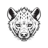 hyena gezicht vector kunst, pictogrammen, en grafiek