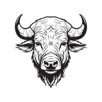 buffel hoofd vector kunst, pictogrammen, en grafiek