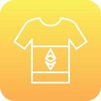 ethereum t-shirt vector icoon