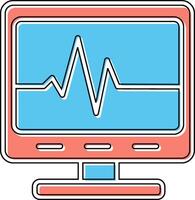 ecg lezing vector icoon