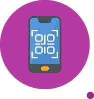 smartphone qr code vector icoon