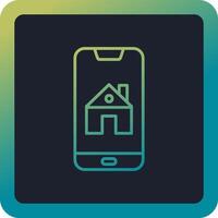 smartphone huis controle vector icoon
