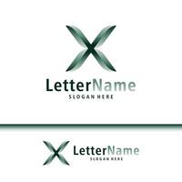 modern brief X logo ontwerp vector. creatief X logo concepten sjabloon vector