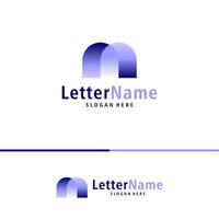 modern brief m logo ontwerp vector. creatief m logo concepten sjabloon vector