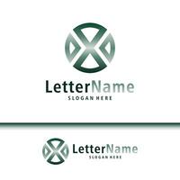 modern brief X logo ontwerp vector. creatief X logo concepten sjabloon vector