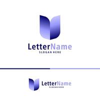 modern brief v logo ontwerp vector. creatief v logo concepten sjabloon vector