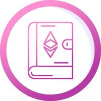 ethereum boek vector icoon