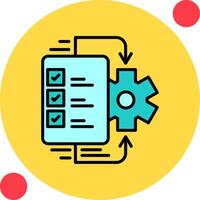 werkstroom vector pictogram