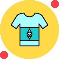 ethereum t-shirt vector icoon