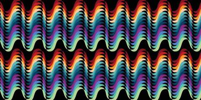 multi kleur kromme golvend vector illustratie.