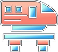 monorail vector icoon