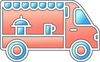 voedsel vrachtwagen vector pictogram