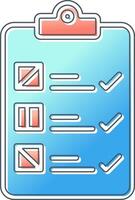 controlelijst vector pictogram