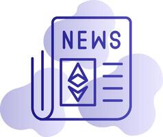 ethereum nieuws vector icoon