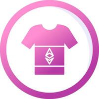 ethereum t-shirt vector icoon