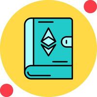 ethereum boek vector icoon