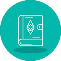 ethereum boek vector icoon