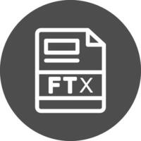ftx creatief icoon ontwerp vector