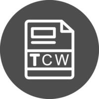 tcw creatief icoon ontwerp vector