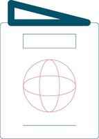 paspoort creatief icoon ontwerp vector