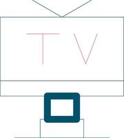 TV creatief icoon ontwerp vector