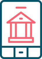 bank app creatief icoon ontwerp vector