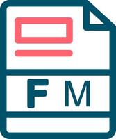 fm creatief icoon ontwerp vector