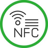 nfc creatief icoon ontwerp vector