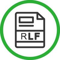 rlf creatief icoon ontwerp vector