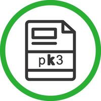 pk3 creatief icoon ontwerp vector