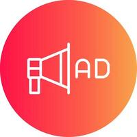 advertentie campagne creatief icoon ontwerp vector