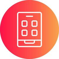 mobiel app creatief icoon ontwerp vector