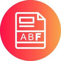 abf creatief icoon ontwerp vector