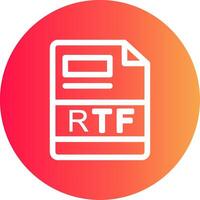 rtf creatief icoon ontwerp vector