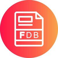 fdb creatief icoon ontwerp vector