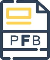 pfb creatief icoon ontwerp vector
