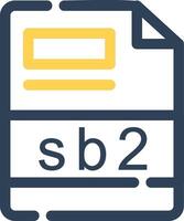 sb2 creatief icoon ontwerp vector