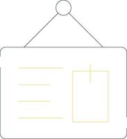bord creatief icoon ontwerp vector
