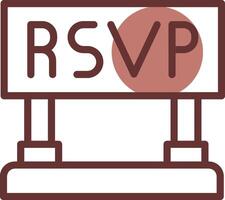 RSVP creatief icoon ontwerp vector