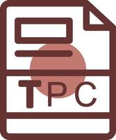 tpc creatief icoon ontwerp vector