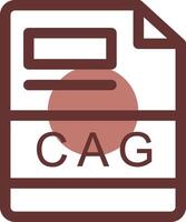 cag creatief icoon ontwerp vector