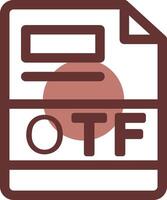 otf creatief icoon ontwerp vector