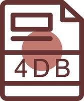 4 dB creatief icoon ontwerp vector