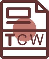 tcw creatief icoon ontwerp vector
