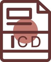 icd creatief icoon ontwerp vector